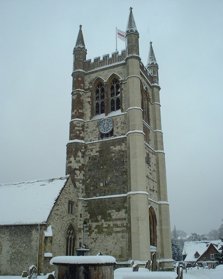 Snow St Andrews Church Farnham Surrey
